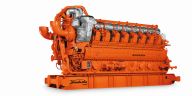 Waukesha 275GL Plus Gas Engineの正面図/ブランド名付き